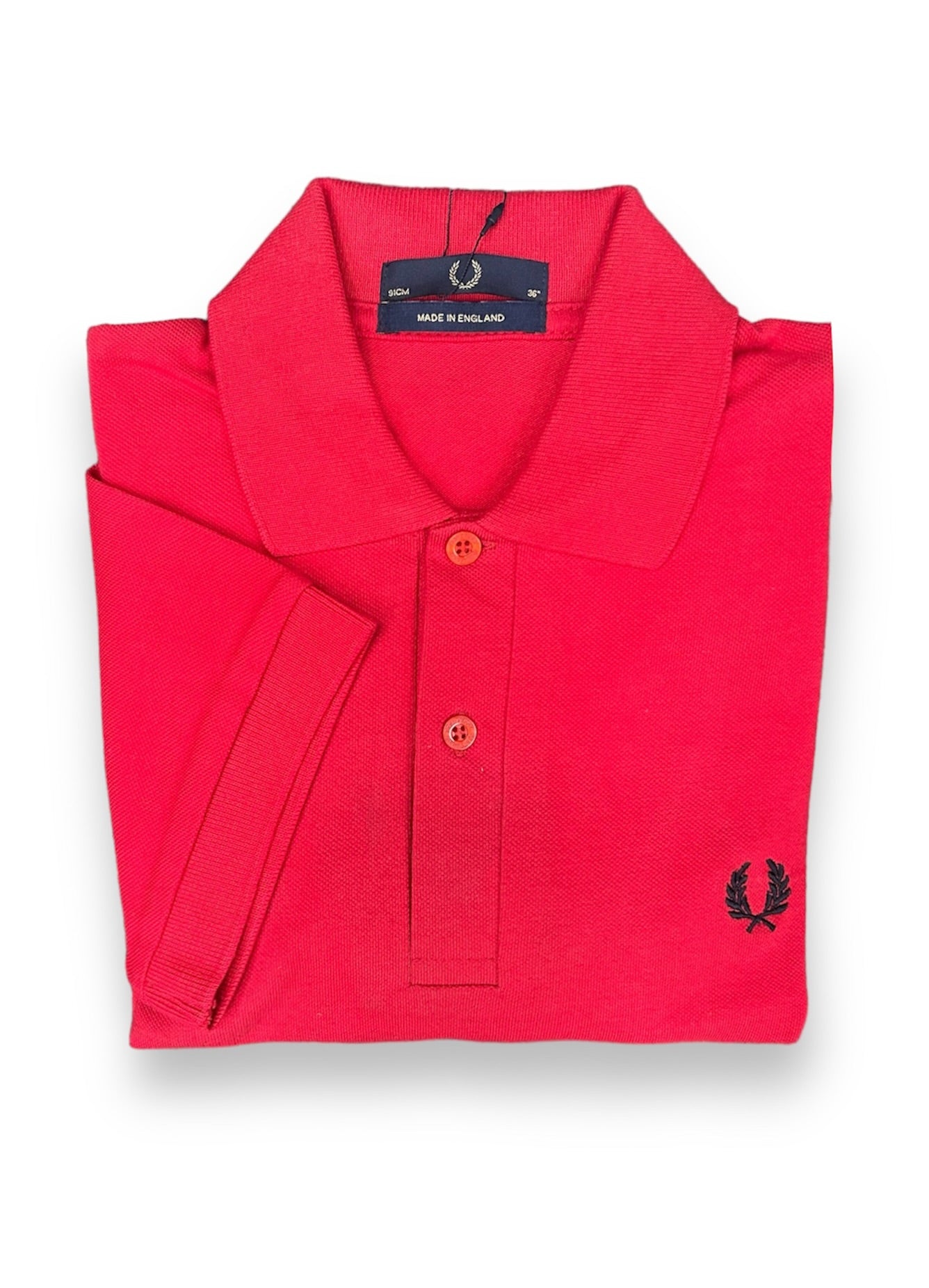 Red fred perry polo online