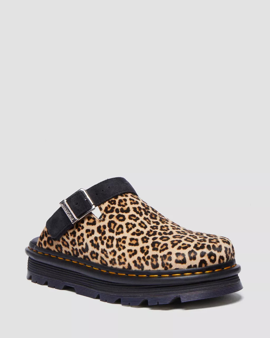 Zebzag Leopard Casual Slingback Platform Mules