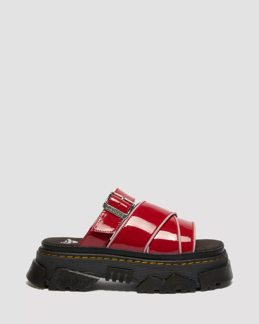 Sandales en cuir verni souple Mattison Slide