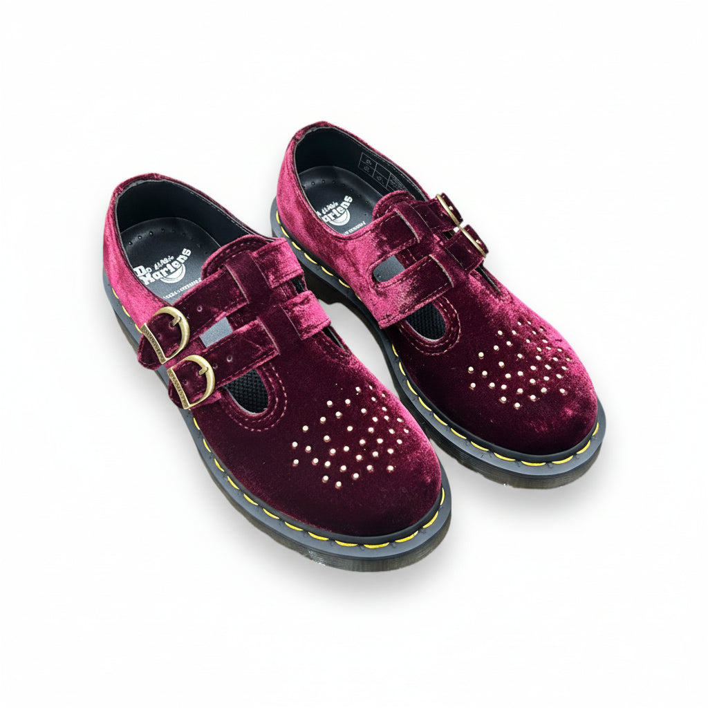 8065 Vegan Velvet Mary Jane Shoes