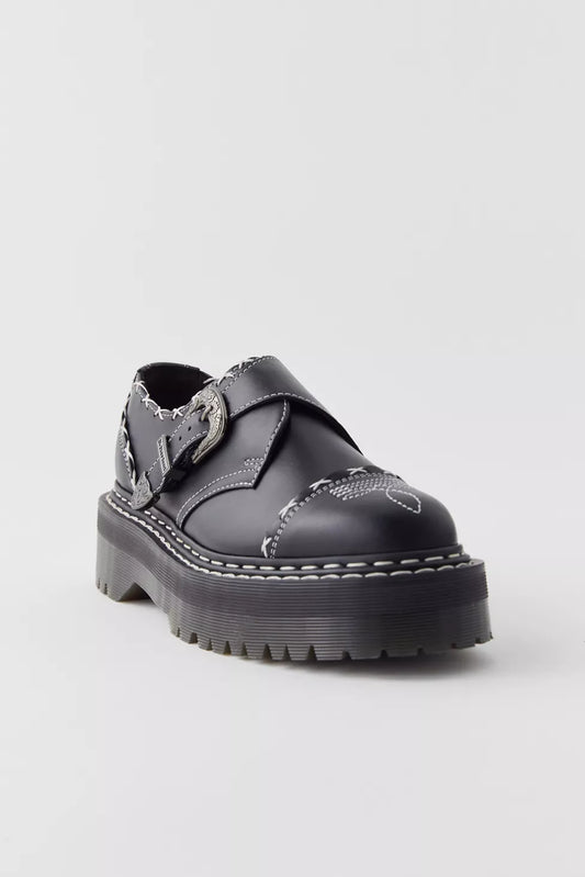 Monk Gothic Americana Leather Platform Shoes