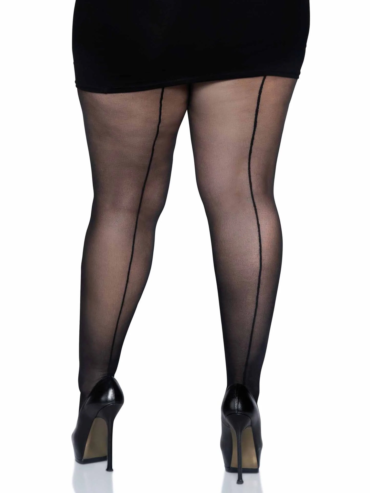 Collant Cadi avec couture arrière transparente