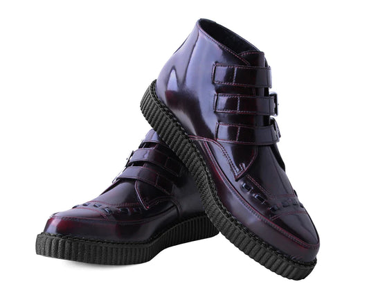 T.U.K Burgundy Rub Off TUKskin™ Pointed Creeper Boot