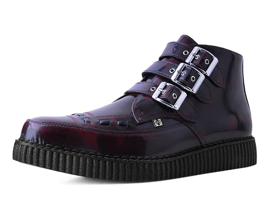 T.U.K Burgundy Rub Off TUKskin™ Pointed Creeper Boot