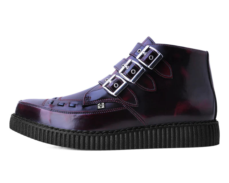 T.U.K Burgundy Rub Off TUKskin™ Pointed Creeper Boot