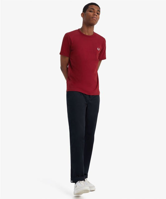Fred Perry Rosso Ringer T-Shirt