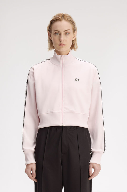Cropped Taped Track Jacket
