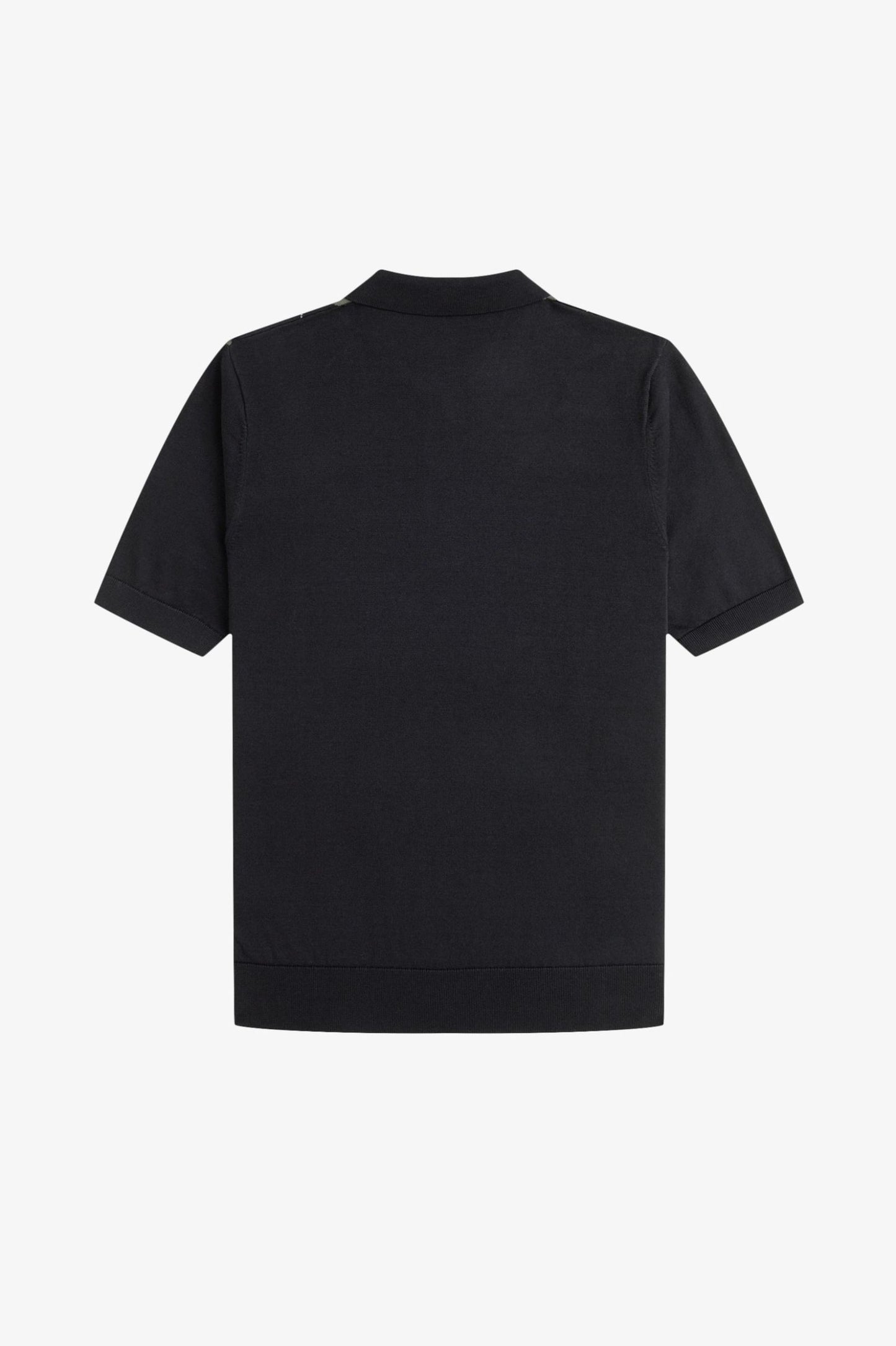 Black t-shirt on a white background
