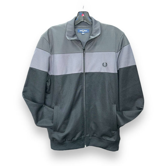 Veste de survêtement Fred Perry color block anthracite