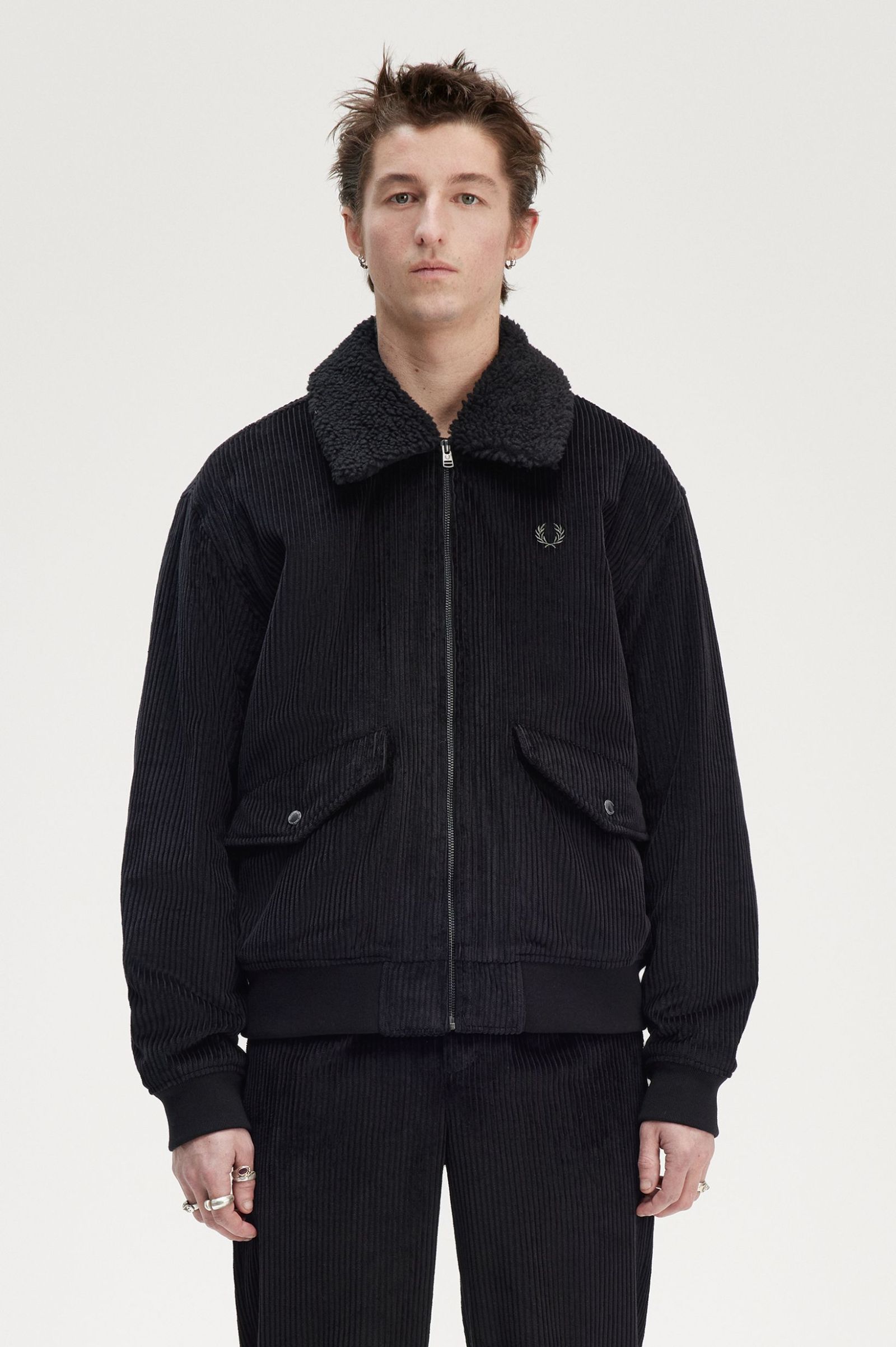 Fred Perry Removable Collar Cord Bomber Jacket – Posers Hollywood