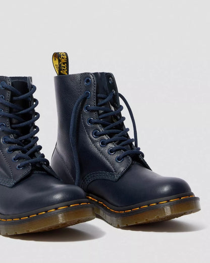 1460 Pascal Dress Blue Virginia Leather Lace Up Boots