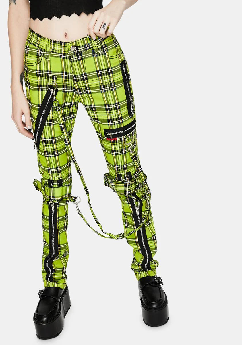 Tripp Nyc Tartan Plaid Bondage Pants