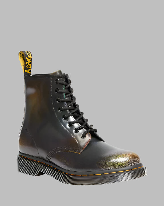 1460 Black+Multi Rainbow Rub Off Leather Lace Up Boot
