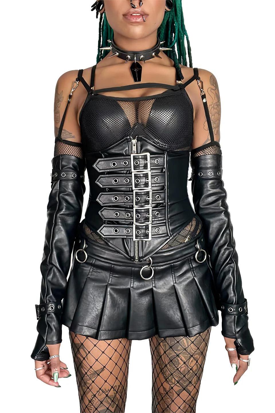 Classic Waist Cincher in Matte Black Vegan Leather