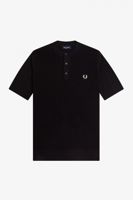 Fred Perry Waffle Stitch Henley Shirt