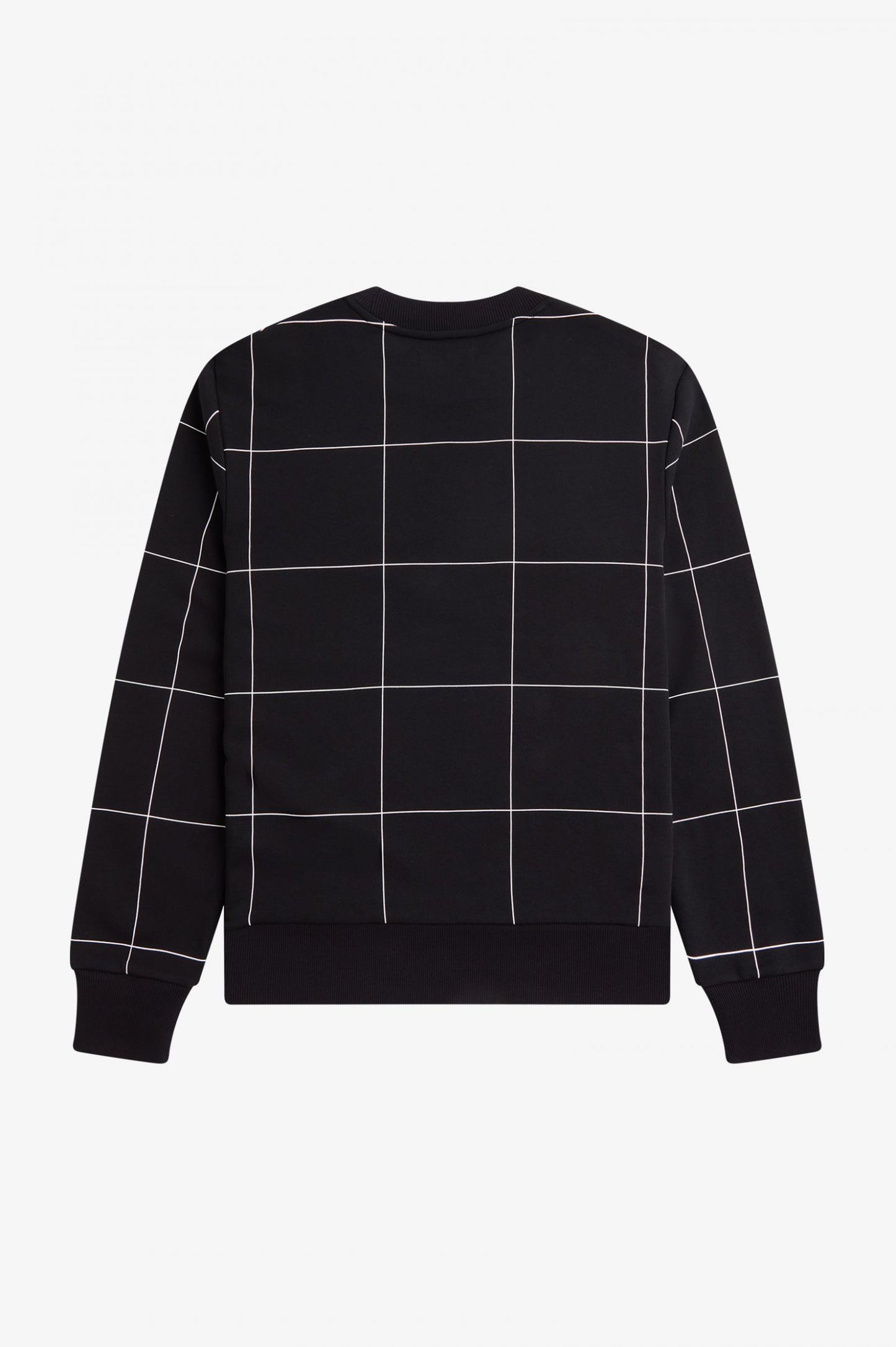 Fred Perry Black Grid Detail Sweatshirt