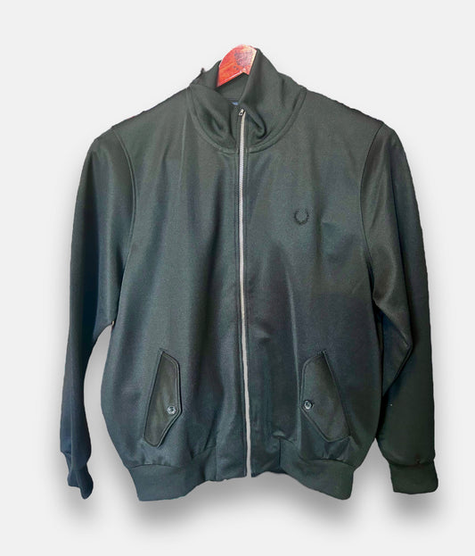 Fred Perry Black Tricot Harrington Jacket