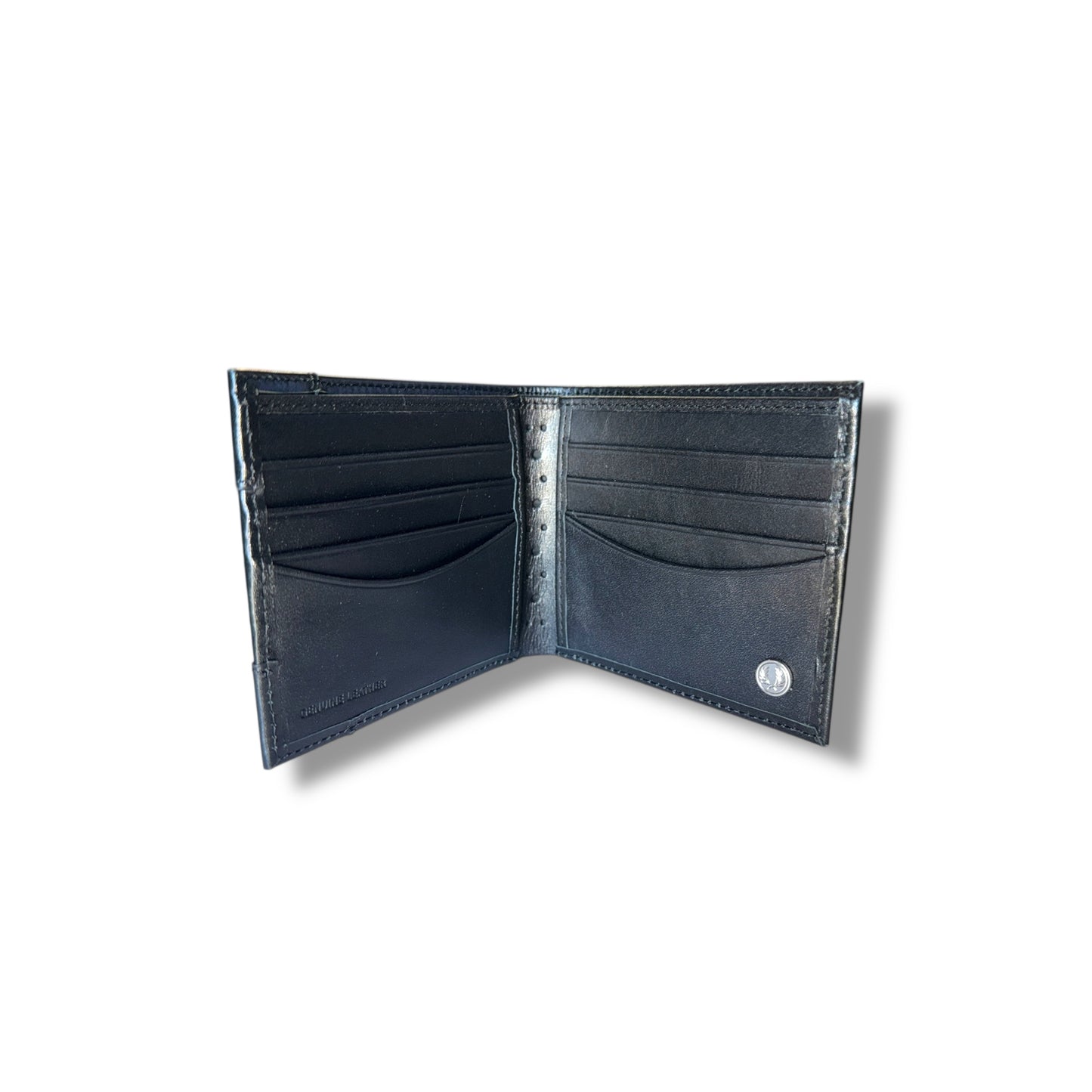 Fred Perry Brogue Detail Billfold Coin Black