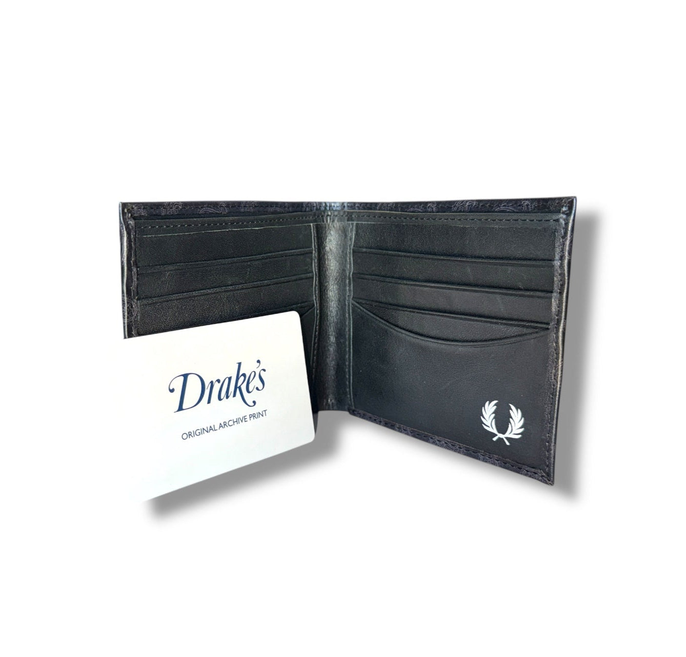 Fred Perry X Drakes Paisley Billfold Wallet