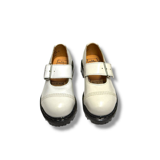 GRIPFAST White Leather Sandal Steel