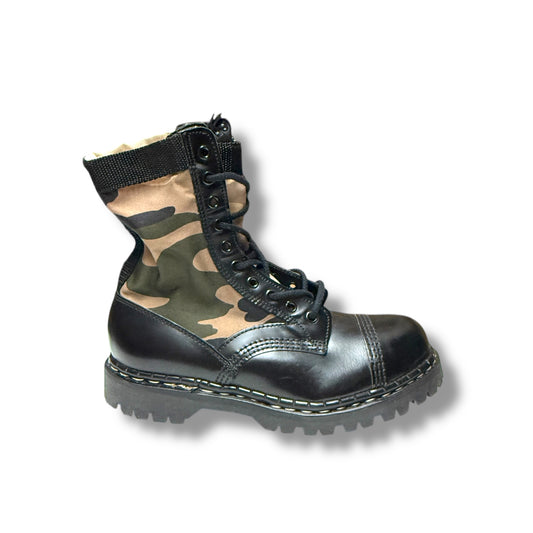 Gripfast Black Camouflage 10 Eye Boot Steel Cap