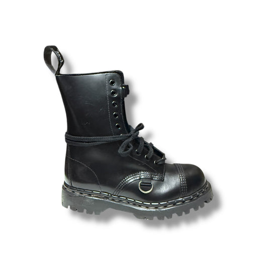 Gripfast Black Leather 10 Eye Steel Cap Boot