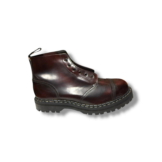 Gripfast Burgundy R/O Capp'd 6 Eye Steel Cap