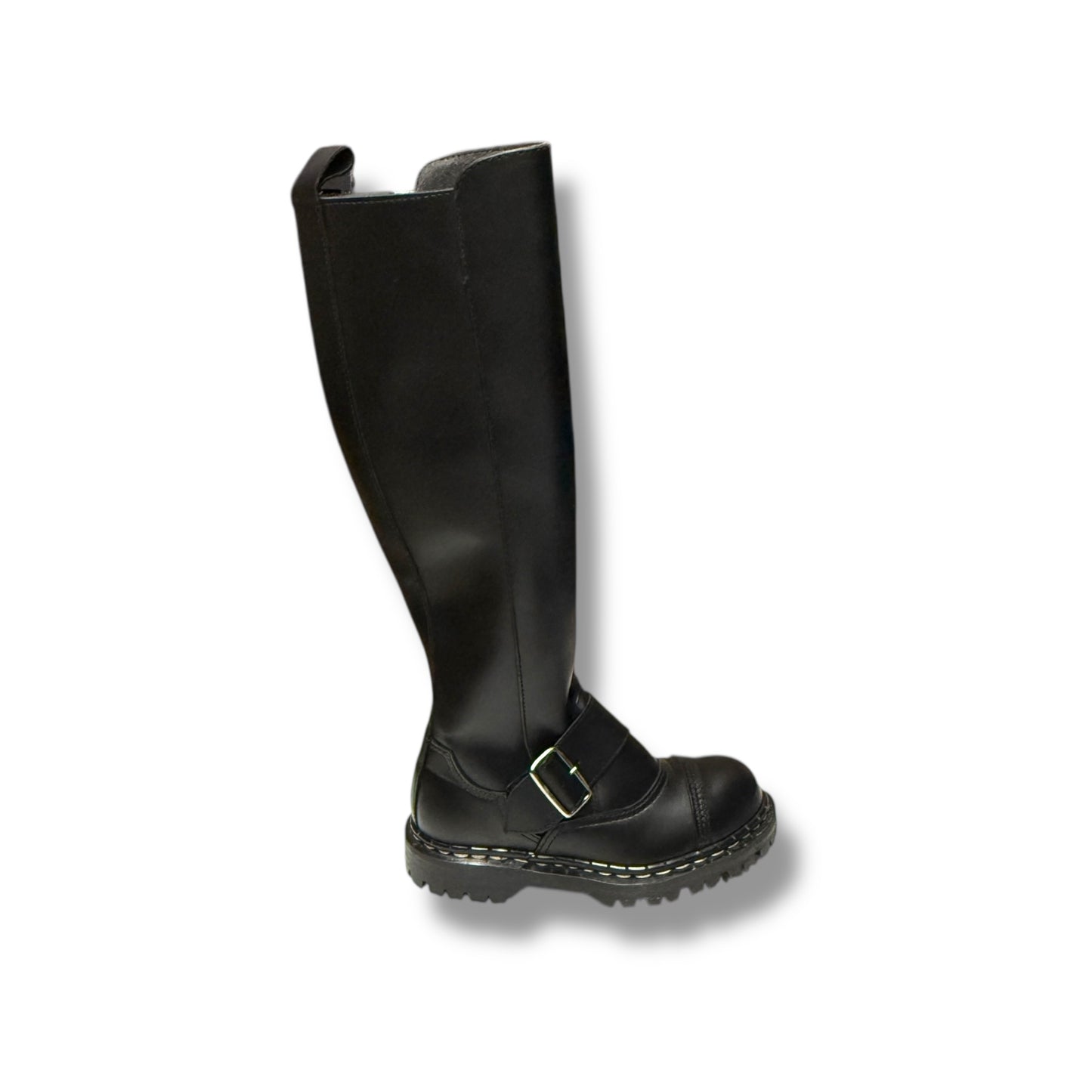 Gripfast Black Leather Steel Cap Zip Boot