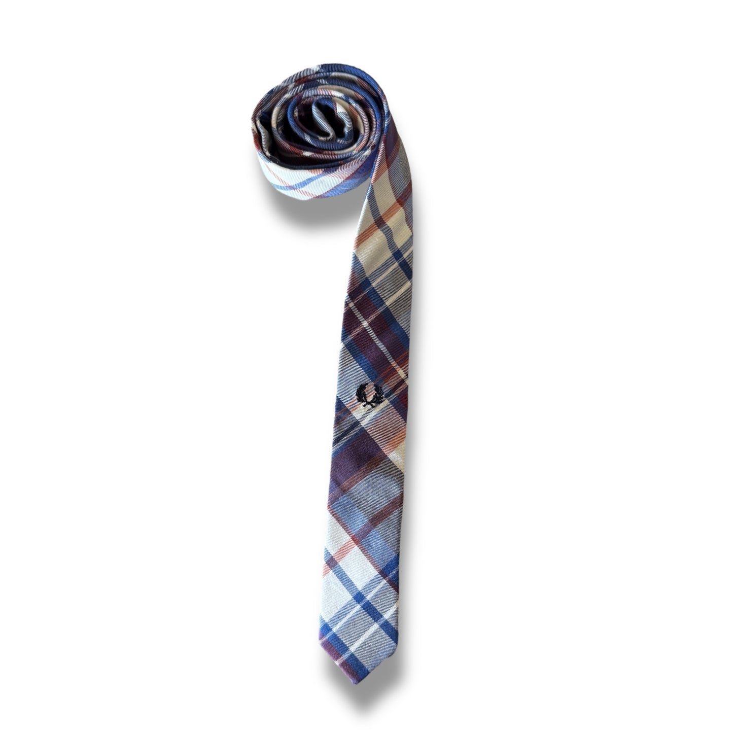 Navy / White Gingham Check Tie