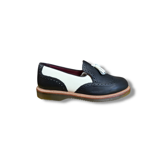 Dr. Martens Slip-On Phyllis Black Winter White Illusion + Softy T
