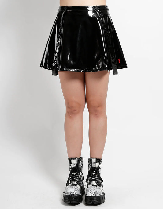 Tripp N.Y.C PVC Suspender Strap Skirt