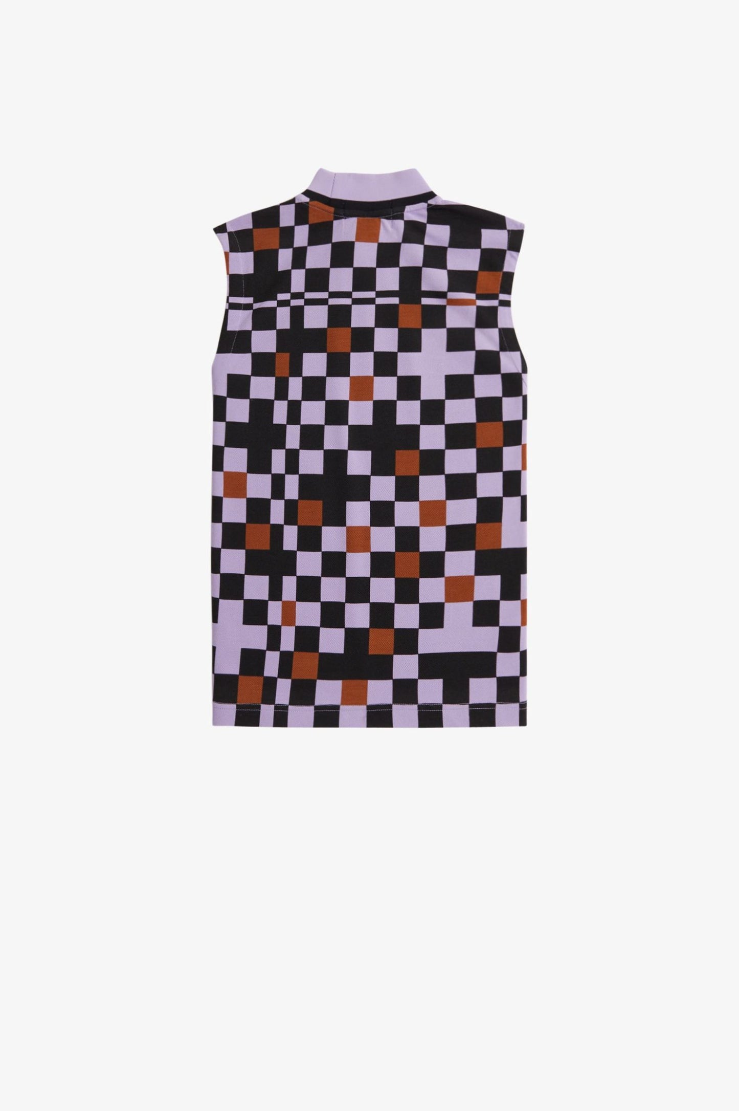 Amy Winehouse Printed Pique Mock Neck Top