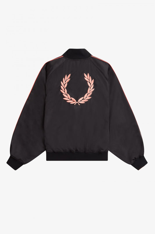 Amy Winehouse Black Printed Lining Bomber Jacket