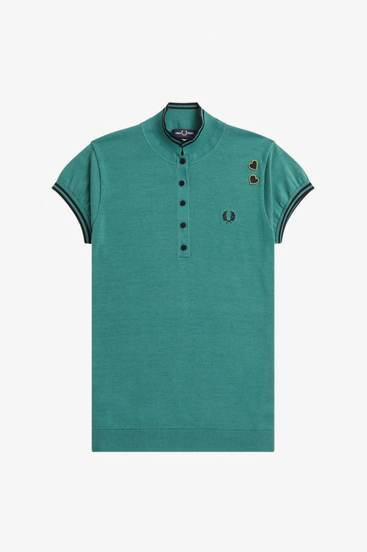 Amy Winehouse Deep Mint Knitted Shirt