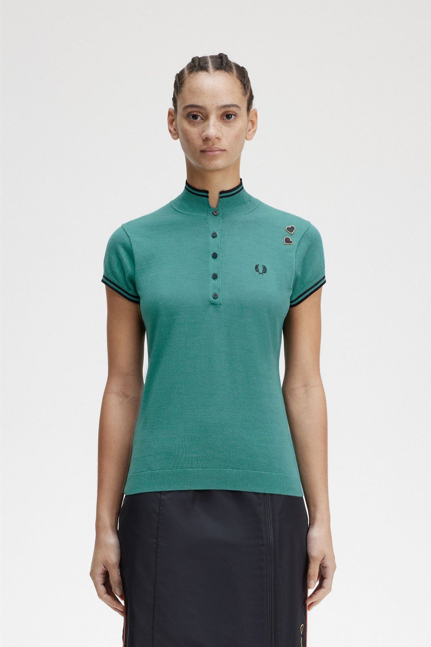 Amy Winehouse Deep Mint Knitted Shirt