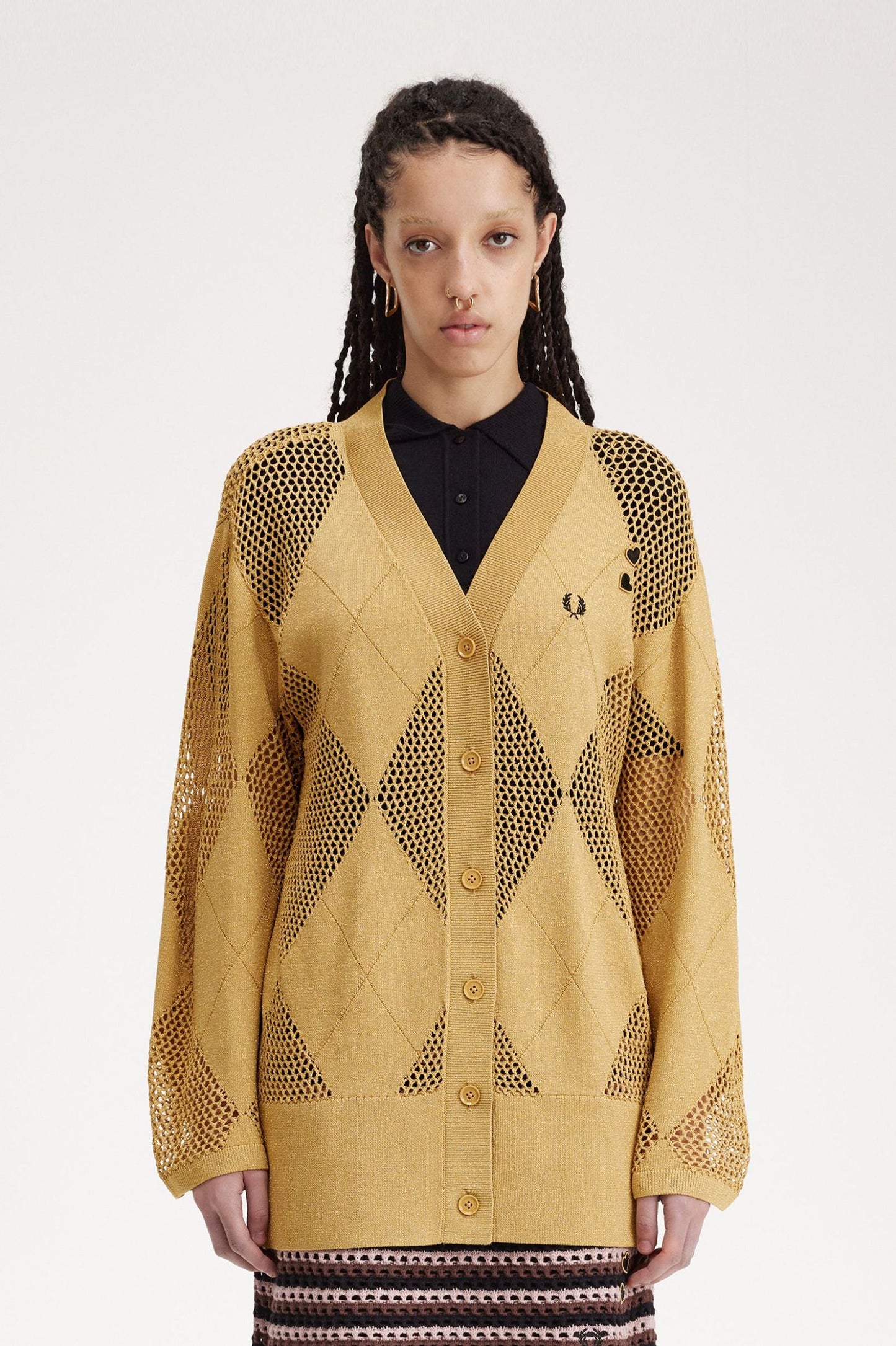 Amy Winehouse Argyle Knitted Cardigan