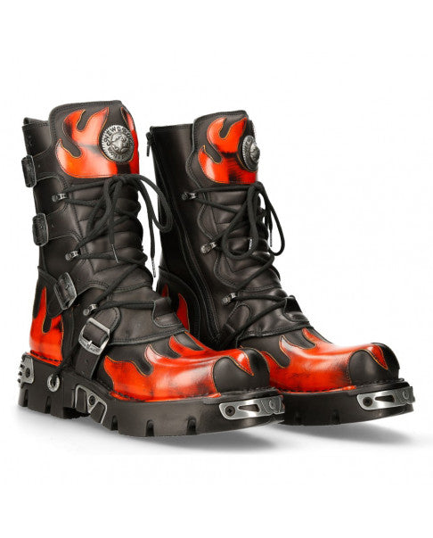 New Rock Boot BLACK REACTOR M-591