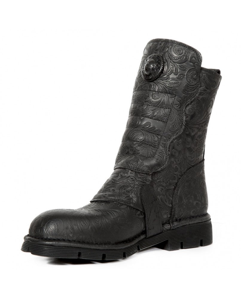 New Rock Black leather boot M-373X-S24