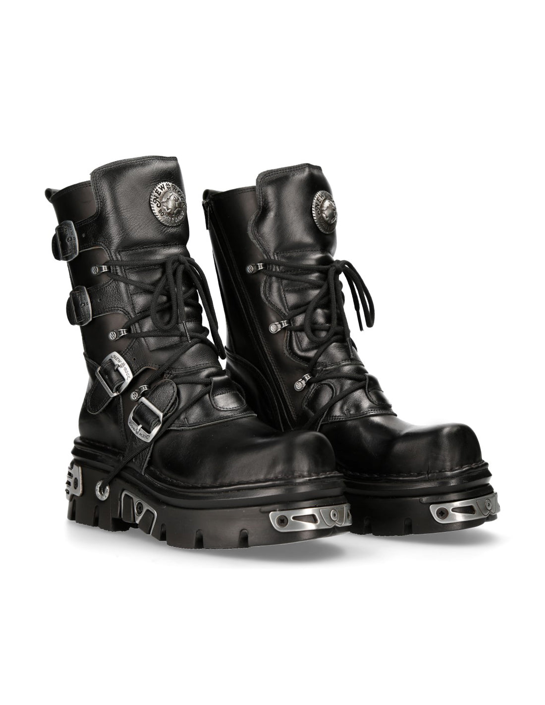 New Rock Boot Black Reactor W. Laces M-373-S4