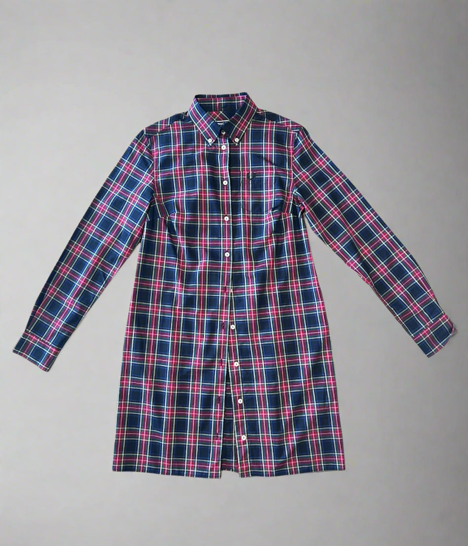Fred Perry Long Sleeve Tartan Shirt Dress