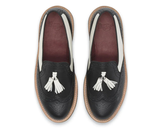 Dr. Martens Slip-On Phyllis Black Winter White Illusion + Softy T
