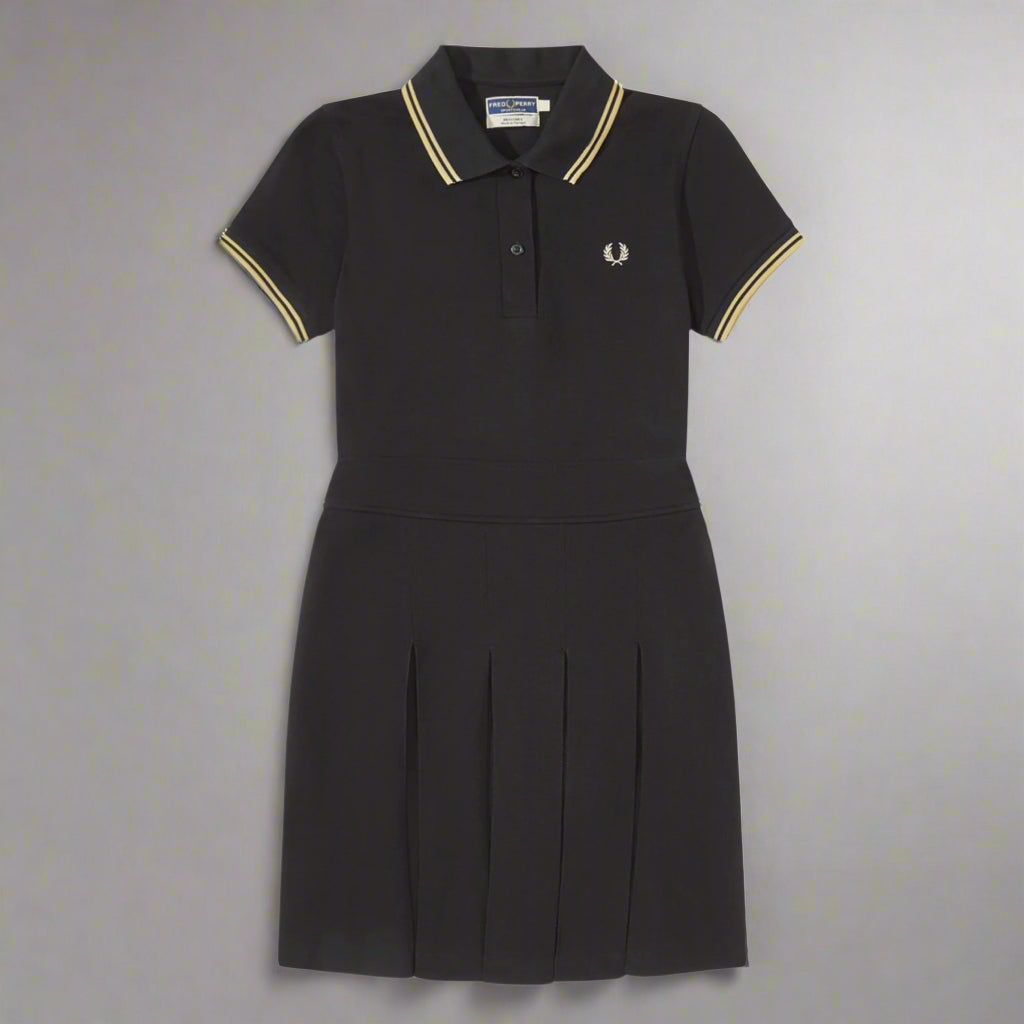 Fred Perry Pleated Pique Tennis Dress Posers Hollywood Fred Perry Pleated Pique Tennis Dress Posers Hollywood