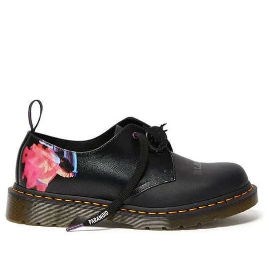 1461 Black Sabbath Black+Multi Paranoid Backhand Straw+Smooth Oxford Shoes