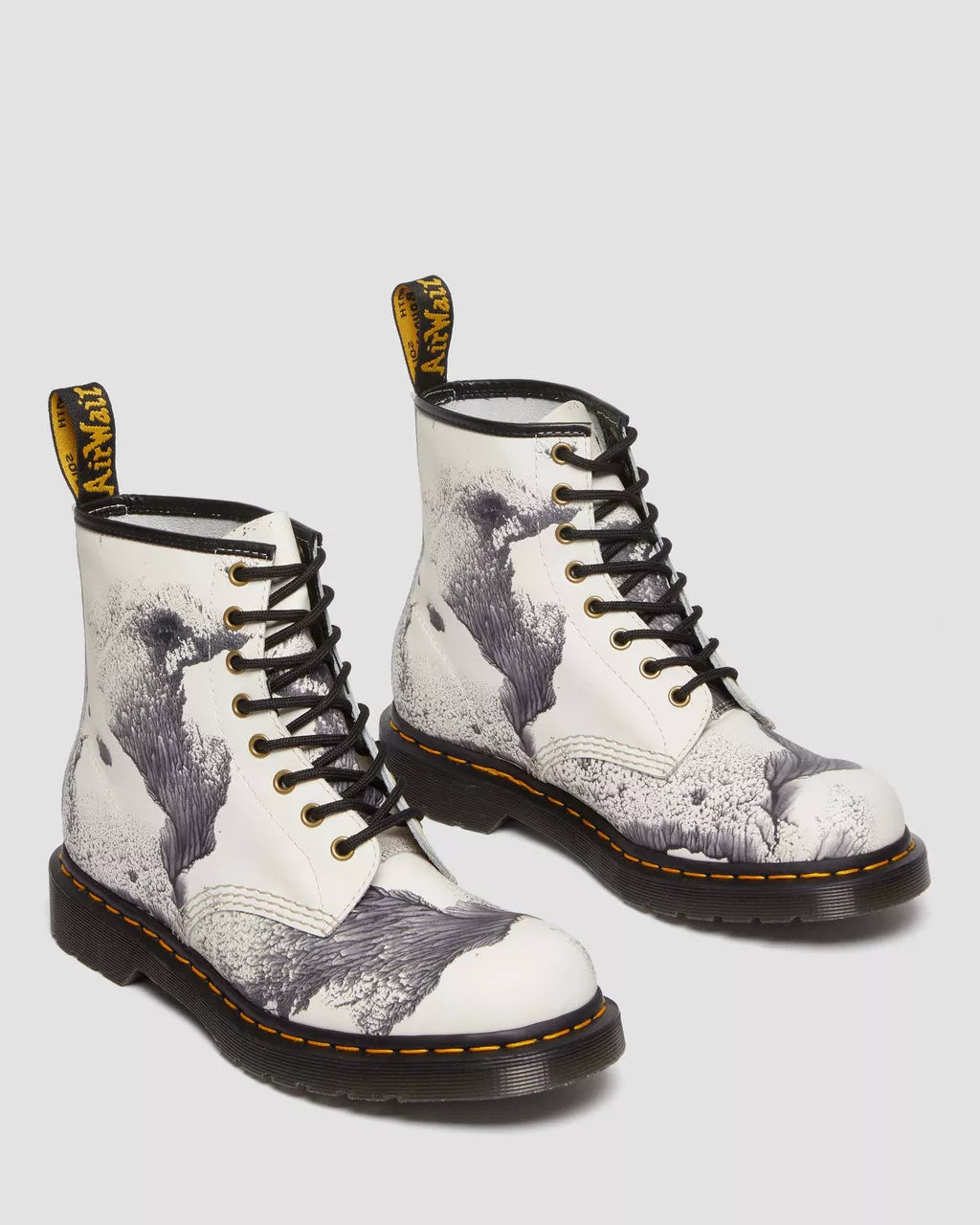 1460 Tate "Decalcomania"  Backhand Leather Lace Up Boots