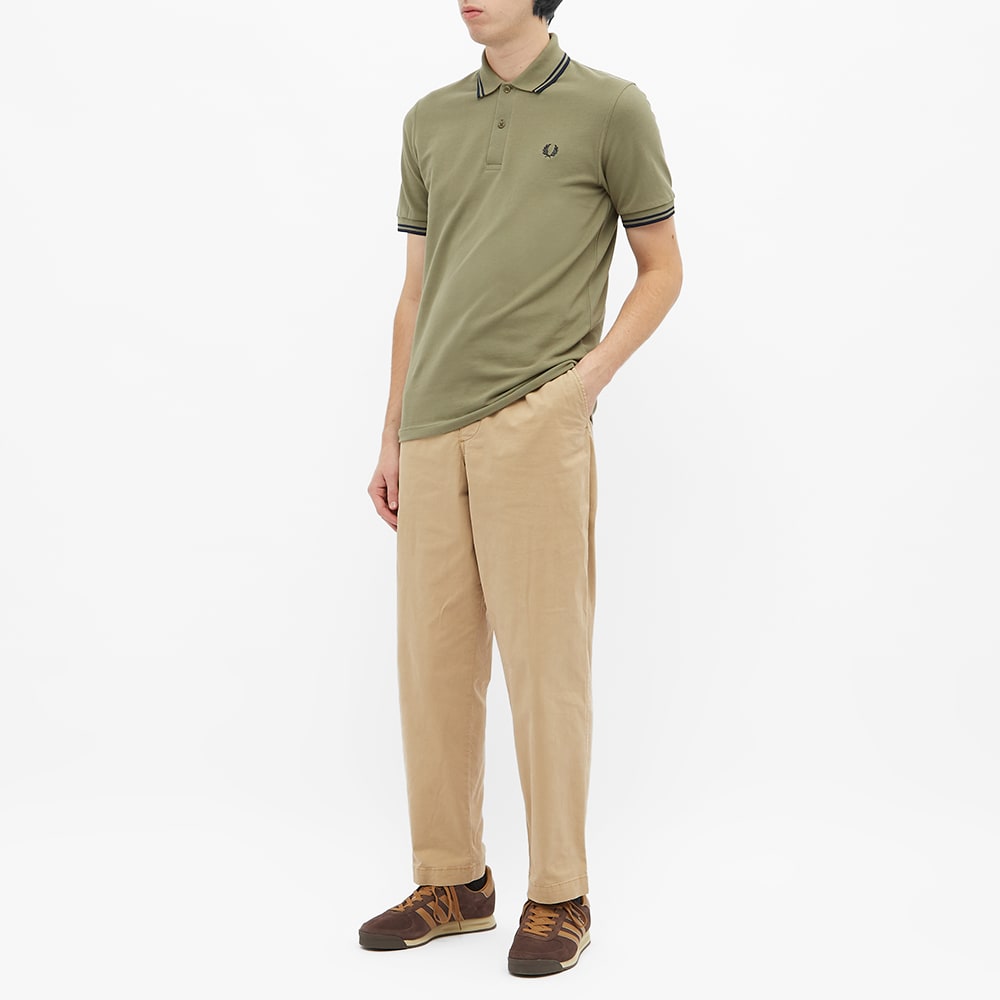 Fred perry olive store green polo shirt