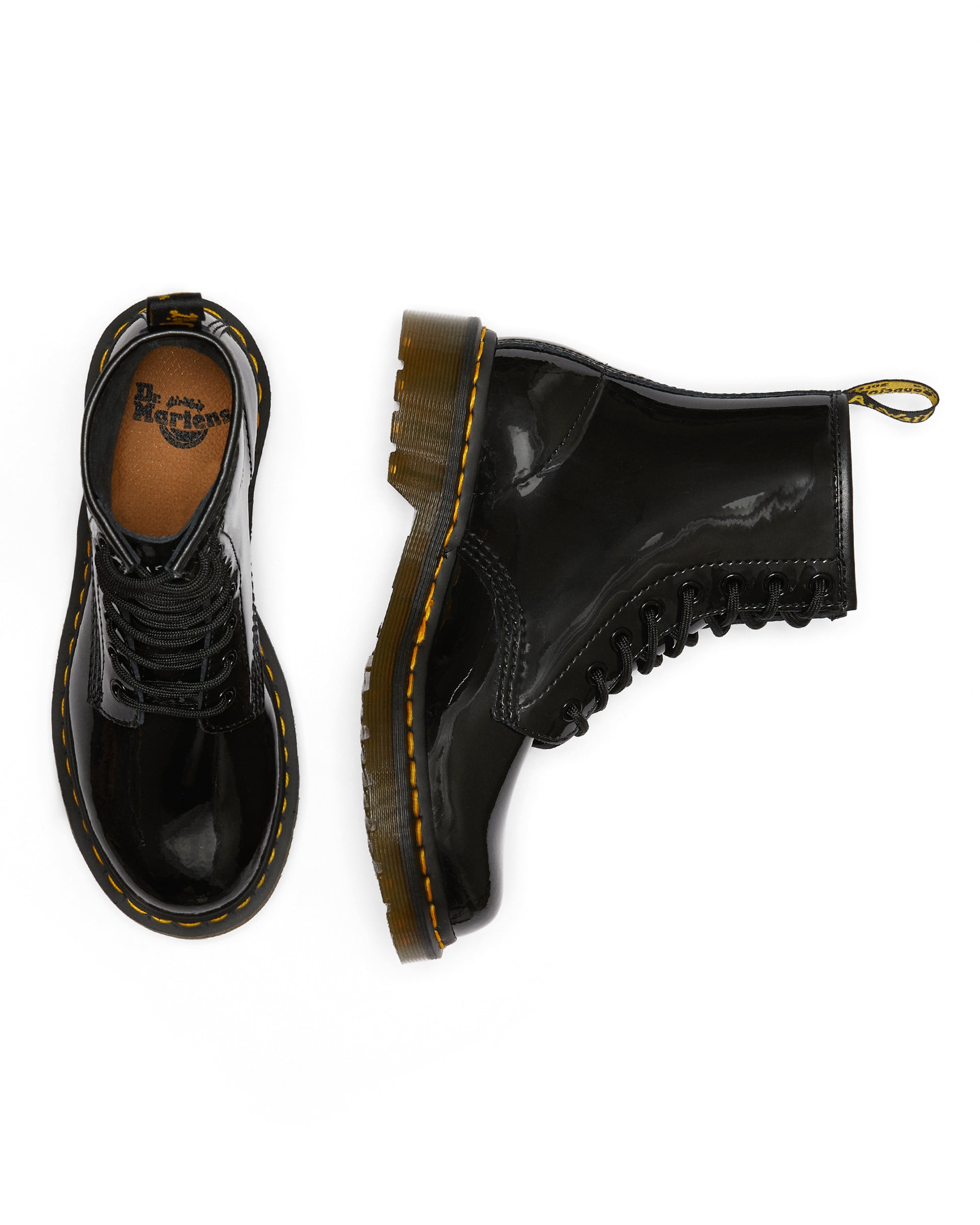 1460 W BLACK PATENT LAMPER