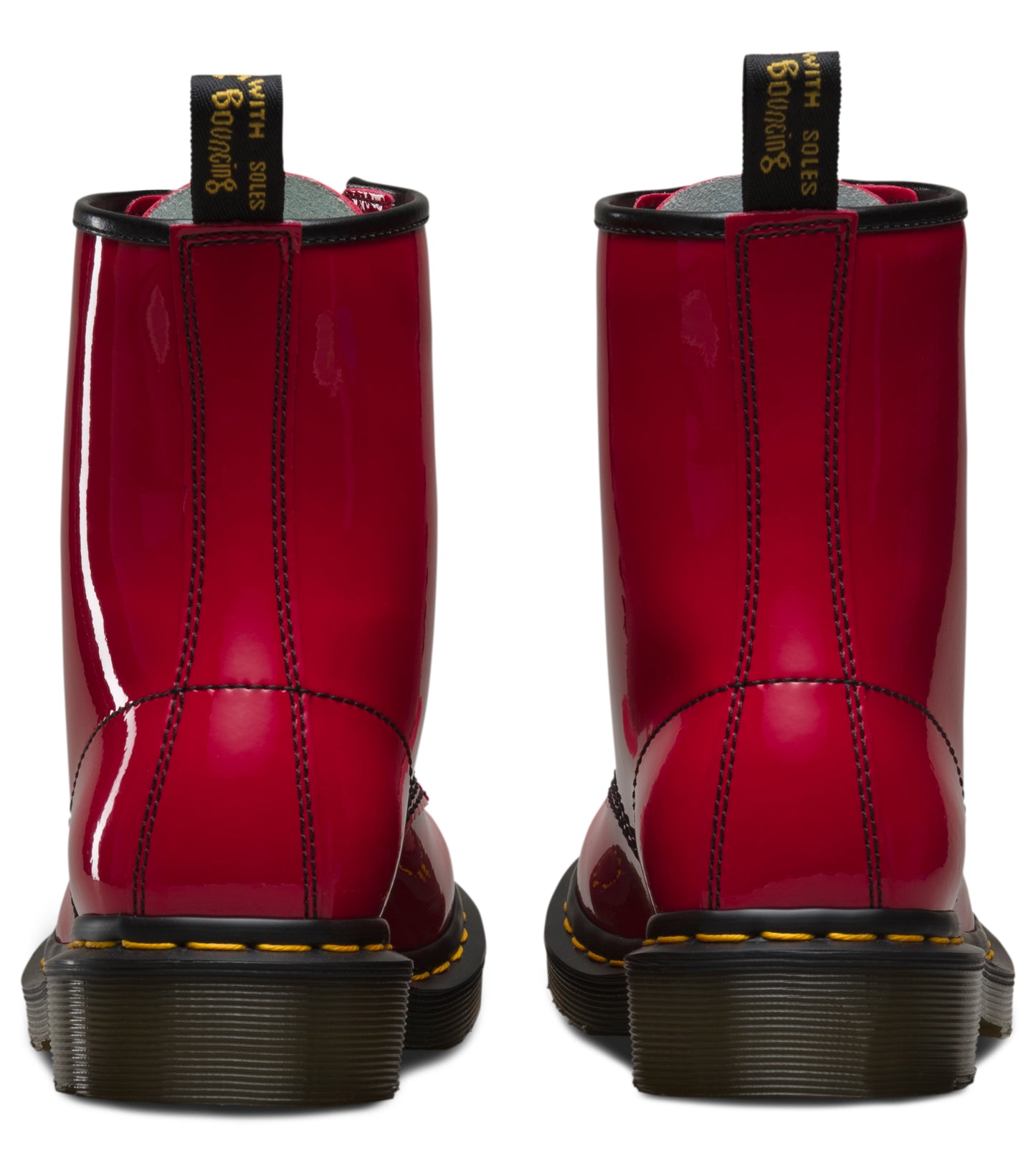 1460 RED PATENT LEATHER BOOT