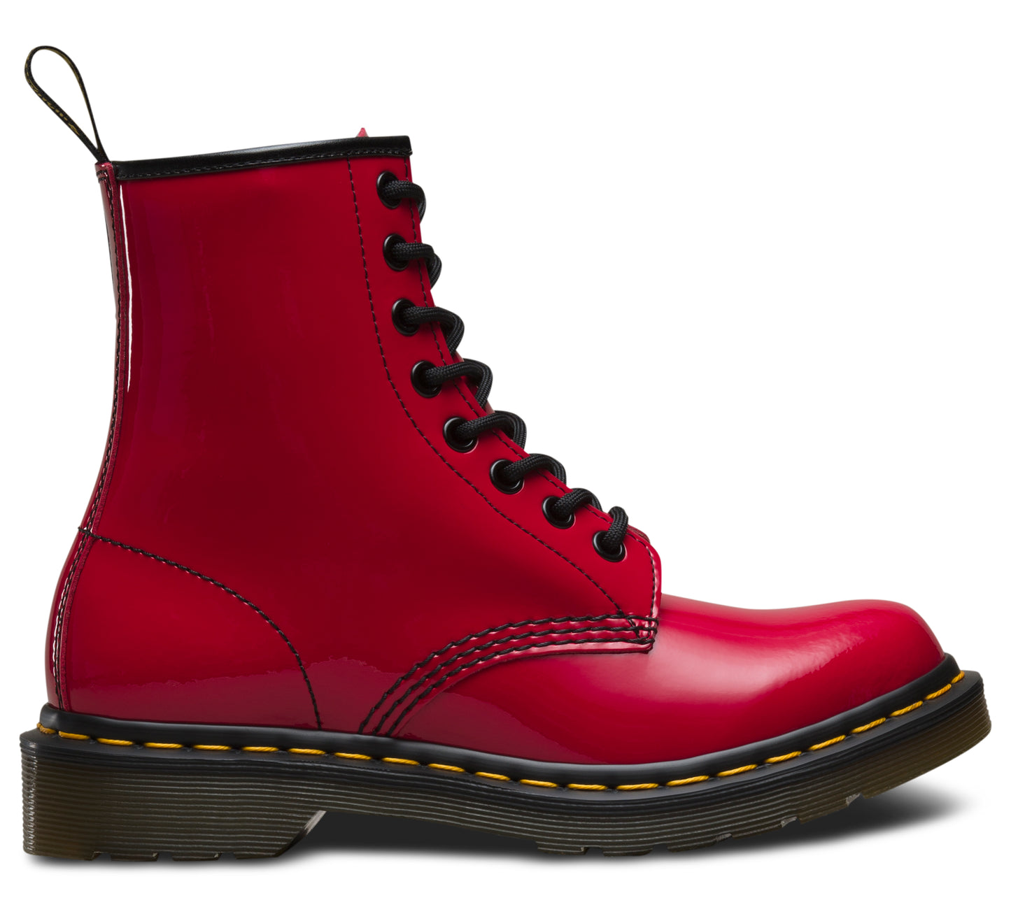 1460 RED PATENT LEATHER BOOT