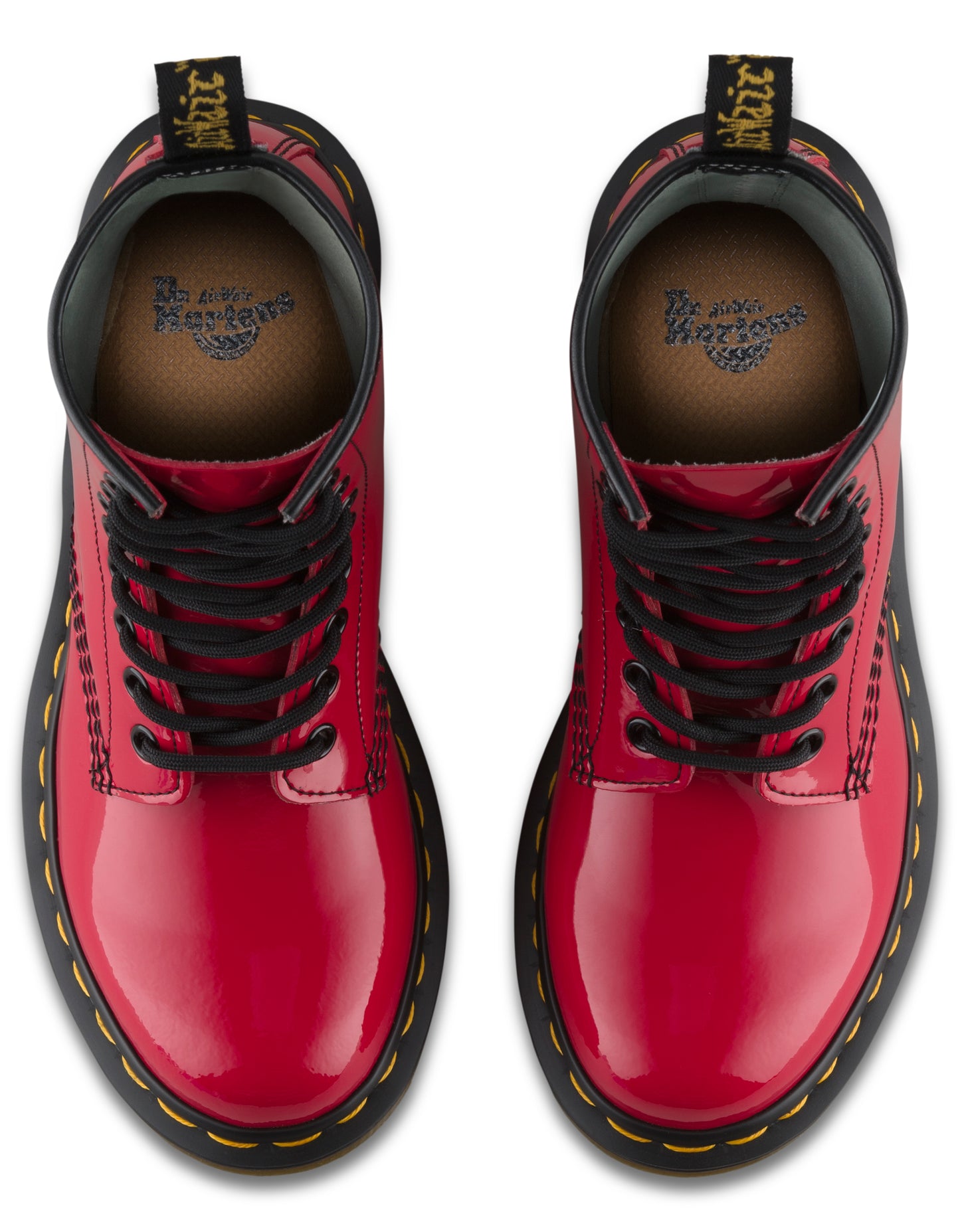 1460 RED PATENT LEATHER BOOT