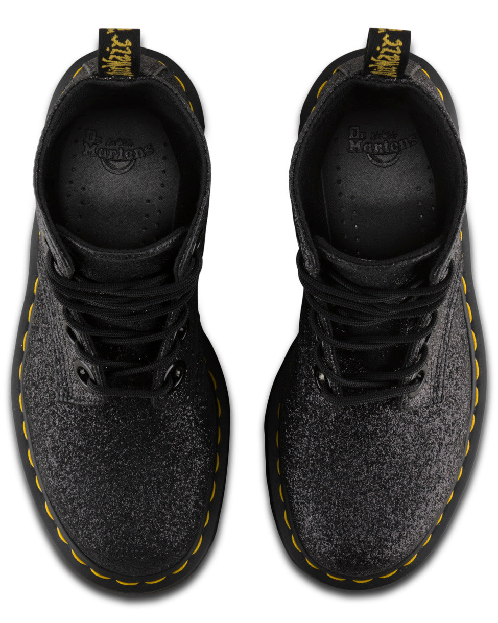 MOLLY BLACK GLITTER PLATFORM
